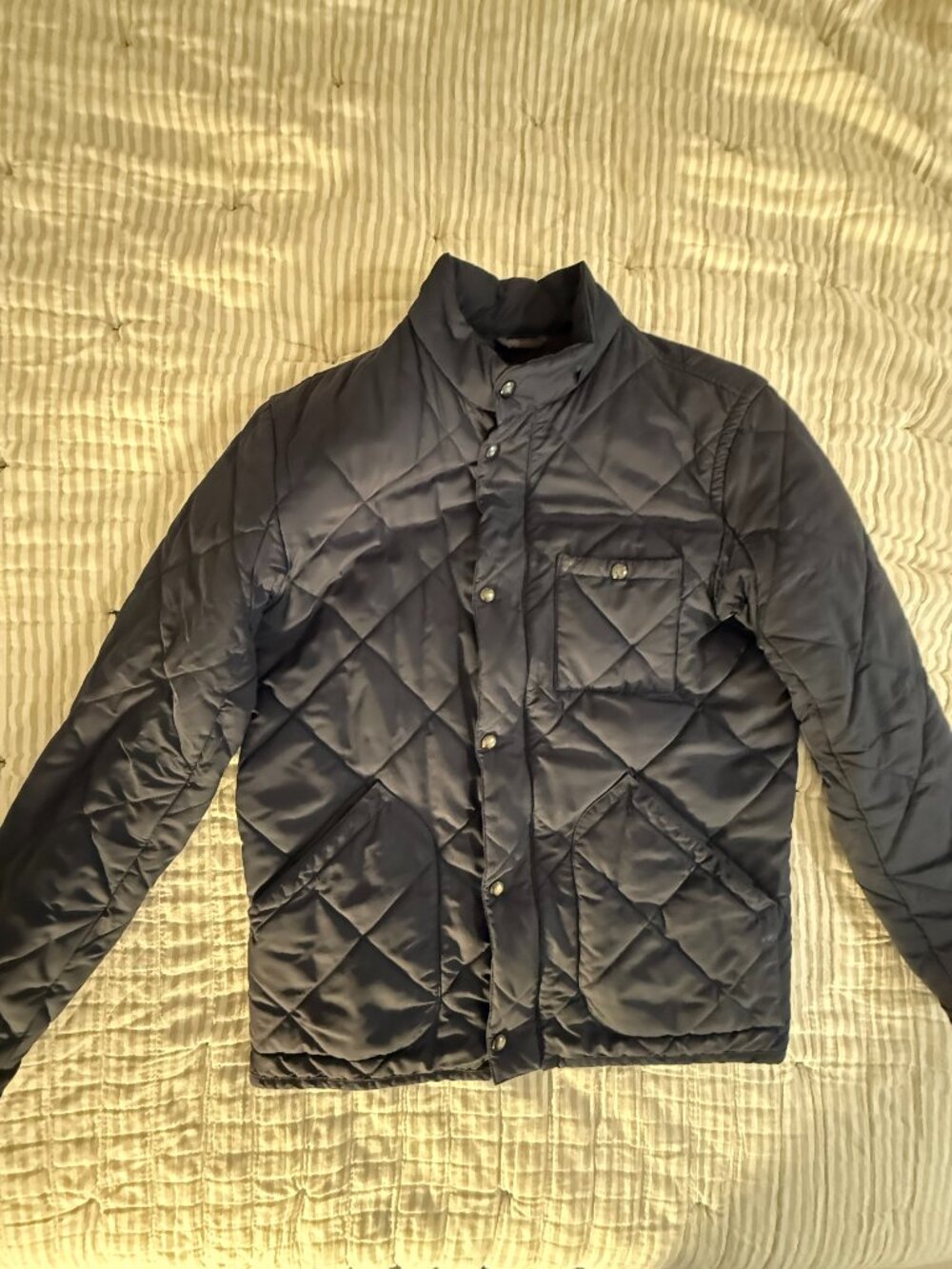 J. Crew Navy Quilted Jacket